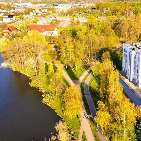 Apartament Unique View - 3pok, 4 łóżka, Widok Na Rzekę, Centrum, Netflix, Parking, Winda